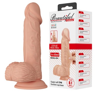 Dildo realistyczny sztuczny penis przyssawka 20,6